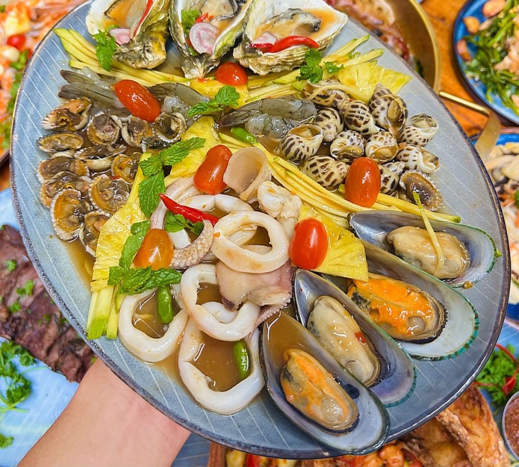 Local seafood dishes