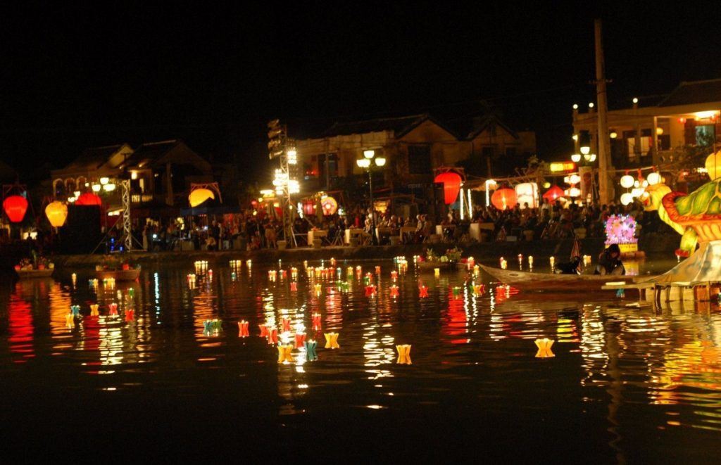 Hoi An Ancient Town glowing under lantern lights.