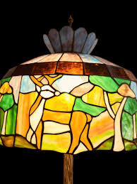 Macro shot of stained-glass details