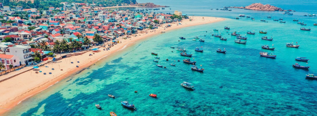 Nhon Hai fishing village aerial view