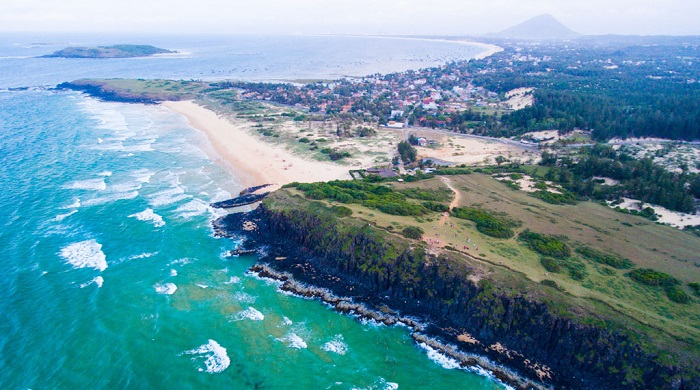Aerial view of Bai Xep Beach